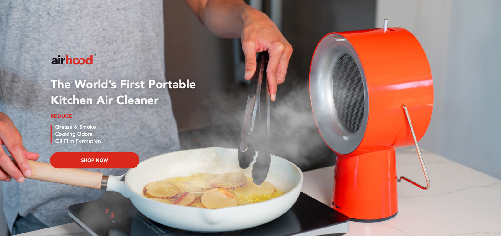AirHood | World's First Portable Kitchen Air Cleaner