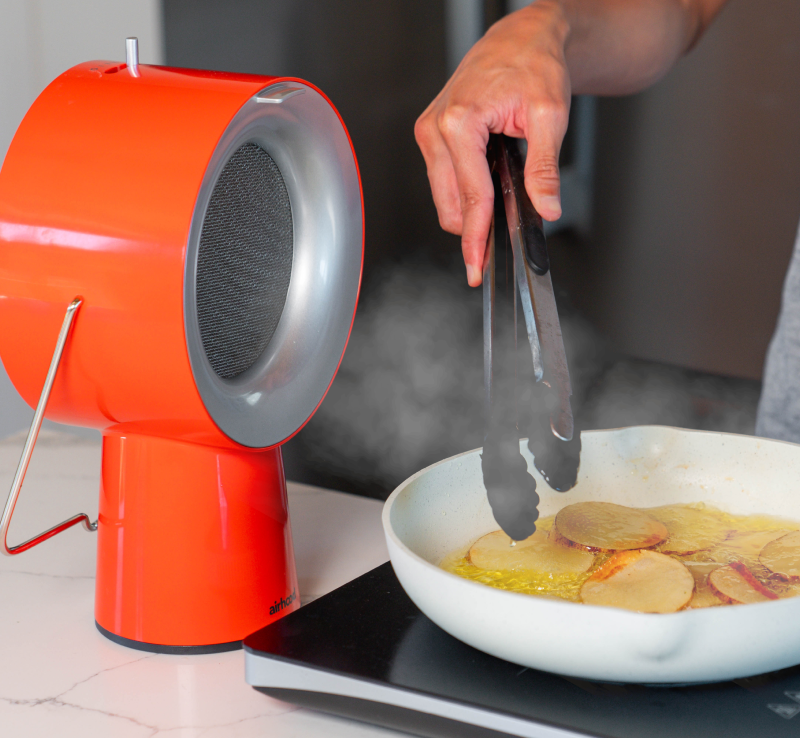 AirHood - Small But Powerful Portable Range Hood to Avoid Grease in The  Kitchen - Tuvie Design